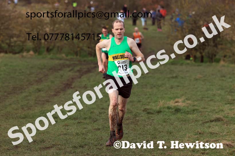 Mens 35 to 64, 2024 NEMAA Cross Country Champs., Wallsend. Photo: David T. Hewitson/Sports for All Pics